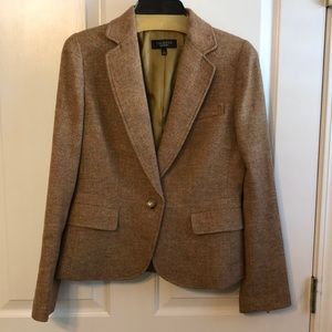 TALBOTS Blazer, Classic Wool blend, Size 8!  Tan, Excellent condition!